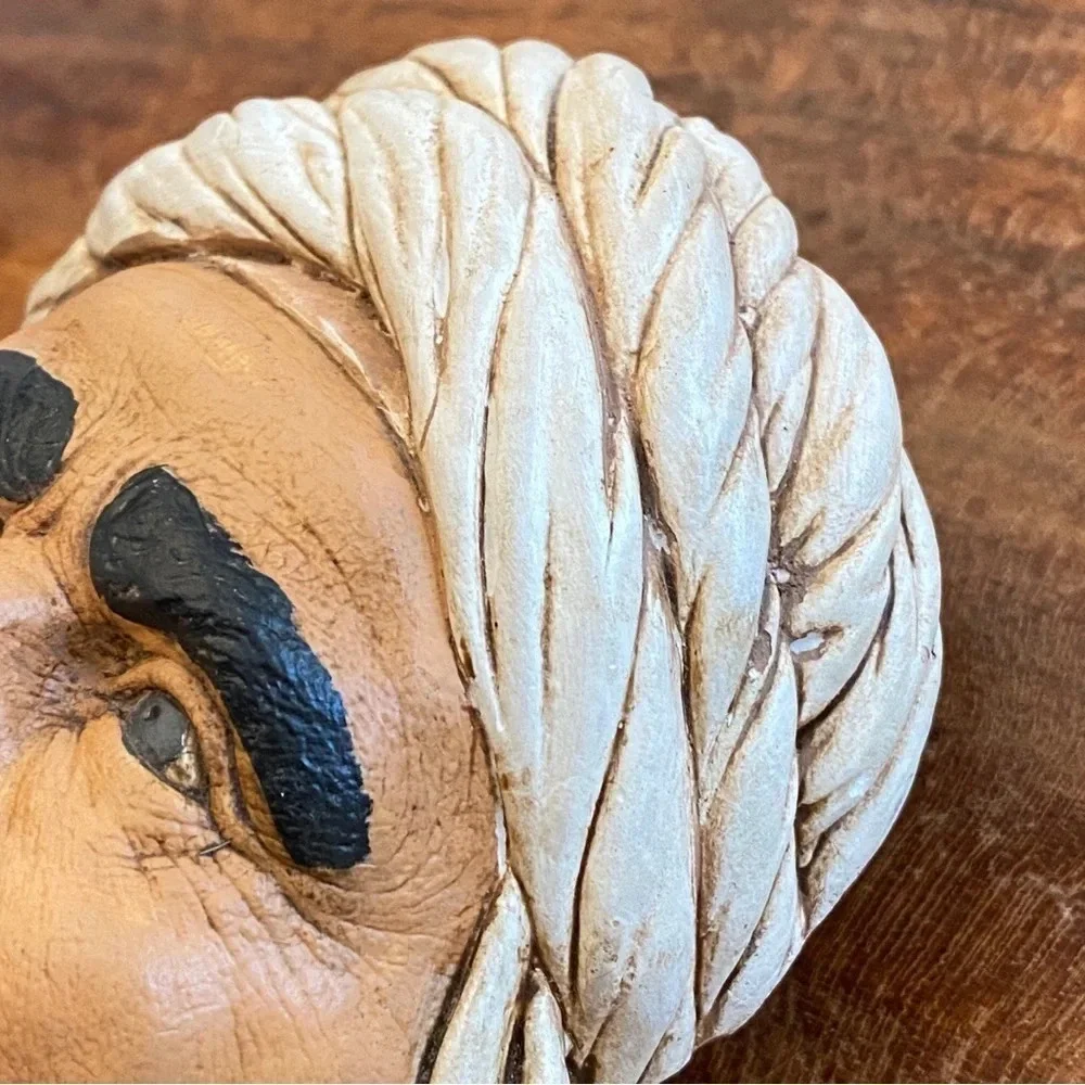 Vintage Bossons Arab Persian Bedouin Man Chalk ware Head Made In England